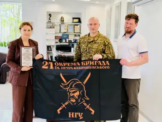 Сьогодні голова ГО "За рідне місто" Ольга Бабенко отримала подяку за допомогу у захисті суверенітету та територіальної цілісності України