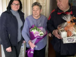 Вітання з 80-річчям Негоди Матрьони Михайлівни 🎉