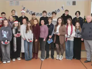 Напередодні Різдва Христового у КЛ № 107 “Лідер” КМР Ольга Бабенко відвідала захід для дітей військовослужбовців, дітей загиблих воїнів та зниклих безвісті, дітей учасників бойових дій.