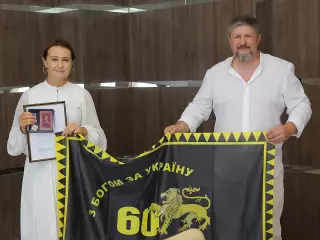 Ольга Бабенко нагороджена від 60 окремої механізованої бригади