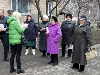 Представители «ЗА РІДНЕ МІСТО» провели встречу с жителями улицы Генерала Радиевского