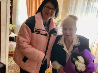 🎉 Сьогодні вітали Позивай Раїсу Антонівну з 99-річчям! 🌺