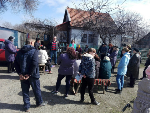 Представники «ЗА РІДНЕ МІСТО» провели звітну зустріч в селищі Бєляєво